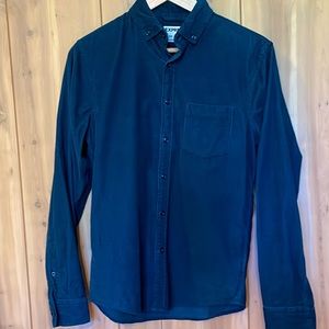 Express Men’s Teal Corduroy Soft Wash Button Down